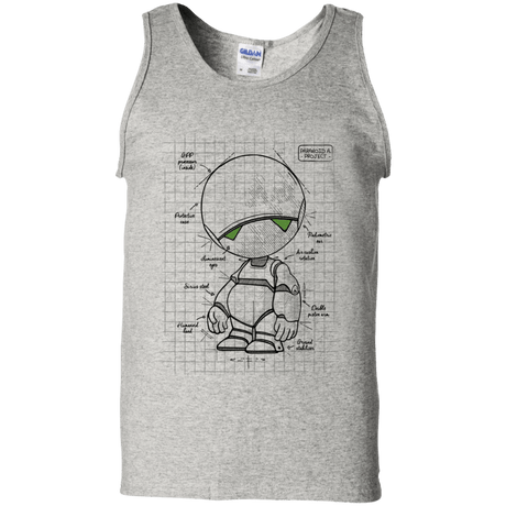 T-Shirts Ash / S Marvin's Plan Men's Tank Top