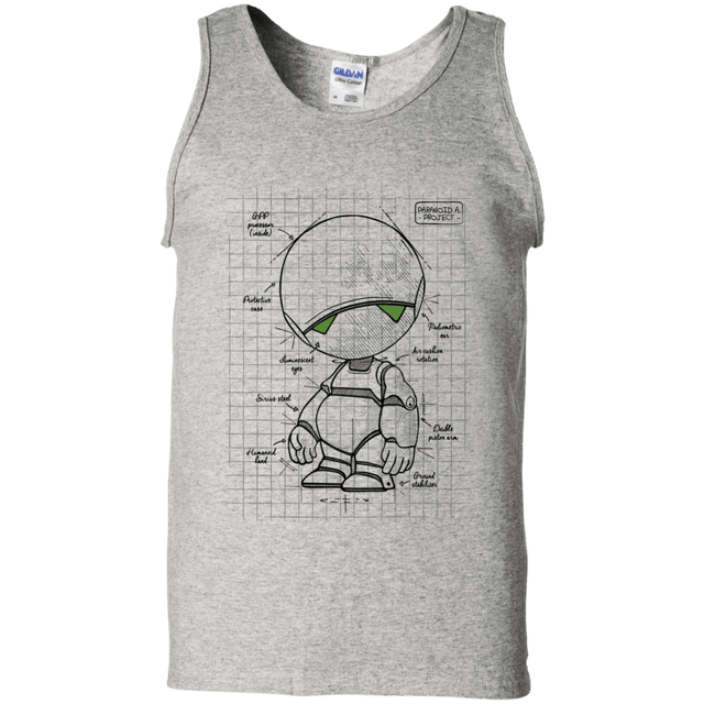 T-Shirts Ash / S Marvin's Plan Men's Tank Top