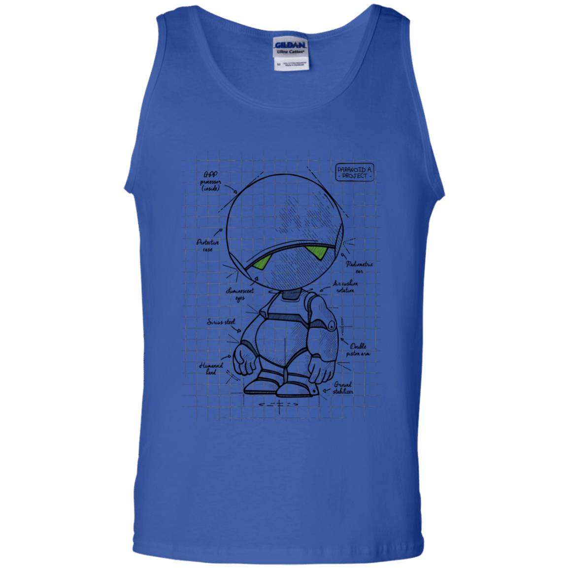 T-Shirts Royal / S Marvin's Plan Men's Tank Top