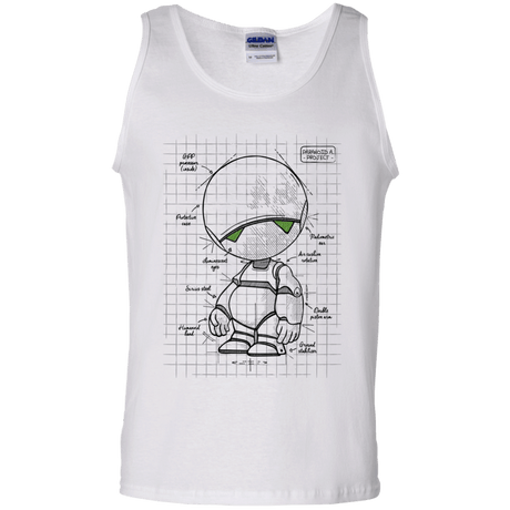 T-Shirts White / S Marvin's Plan Men's Tank Top