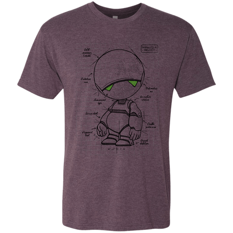T-Shirts Vintage Purple / S Marvin's Plan Men's Triblend T-Shirt