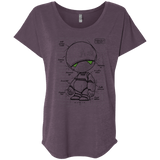 T-Shirts Vintage Purple / X-Small Marvin's Plan Triblend Dolman Sleeve