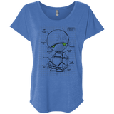 T-Shirts Vintage Royal / X-Small Marvin's Plan Triblend Dolman Sleeve