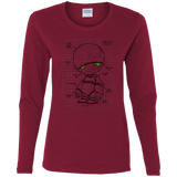 T-Shirts Cardinal / S Marvin's Plan Women's Long Sleeve T-Shirt