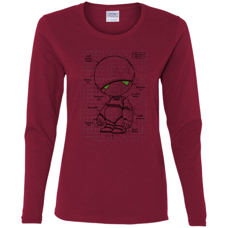 T-Shirts Cardinal / S Marvin's Plan Women's Long Sleeve T-Shirt