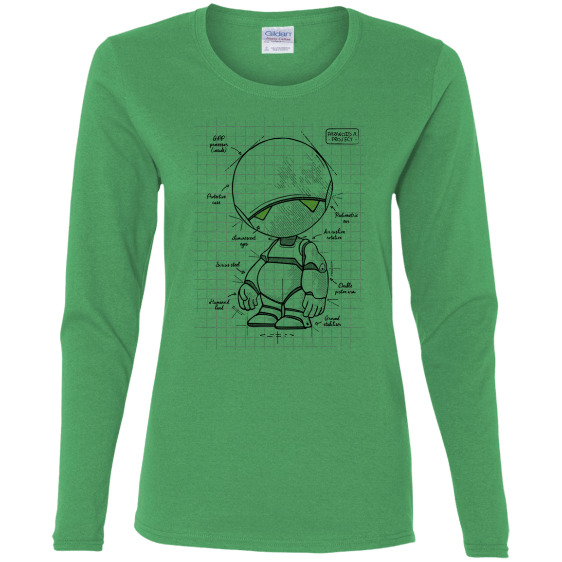 T-Shirts Irish Green / S Marvin's Plan Women's Long Sleeve T-Shirt