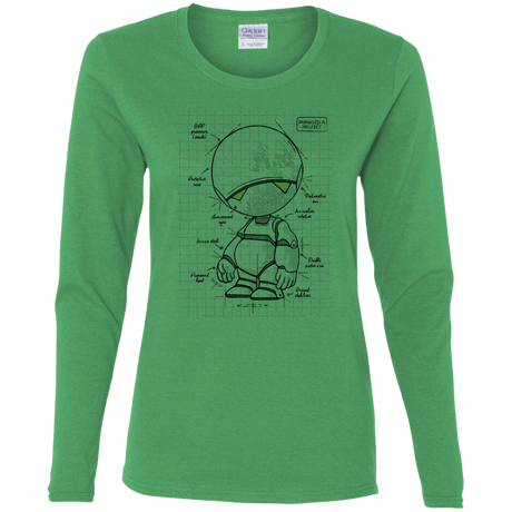 T-Shirts Irish Green / S Marvin's Plan Women's Long Sleeve T-Shirt