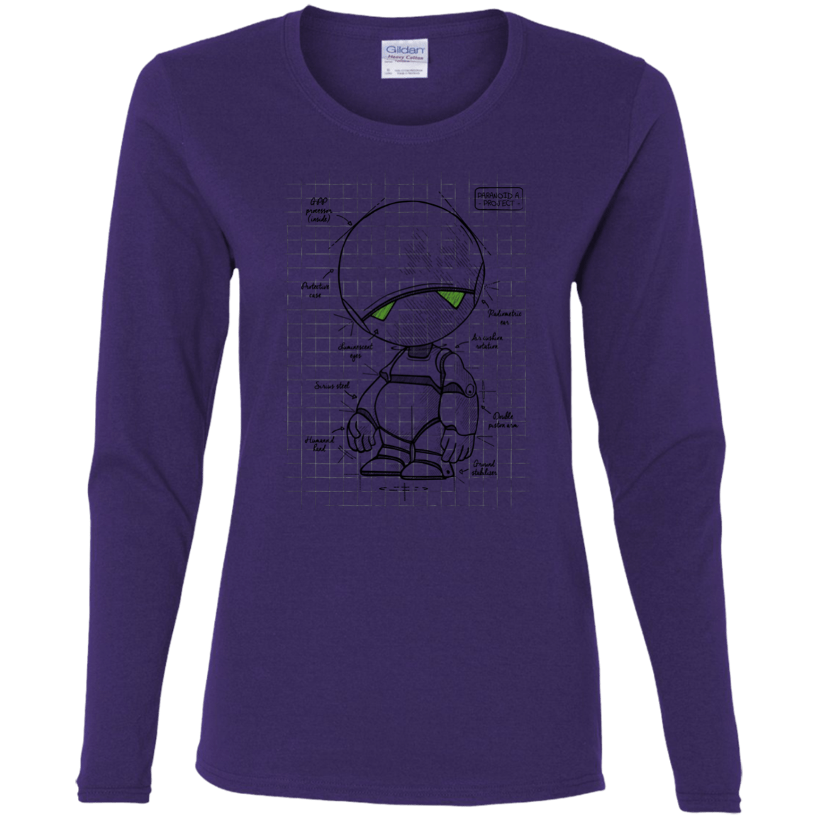 T-Shirts Purple / S Marvin's Plan Women's Long Sleeve T-Shirt