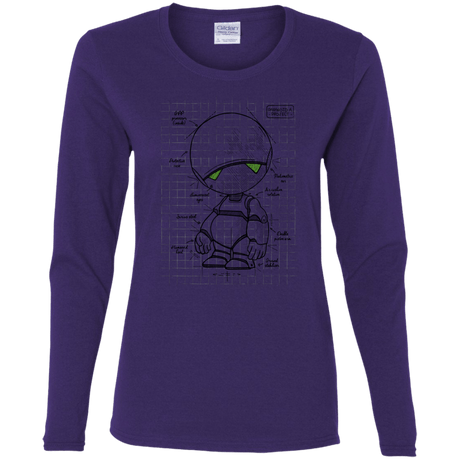 T-Shirts Purple / S Marvin's Plan Women's Long Sleeve T-Shirt