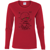 T-Shirts Red / S Marvin's Plan Women's Long Sleeve T-Shirt