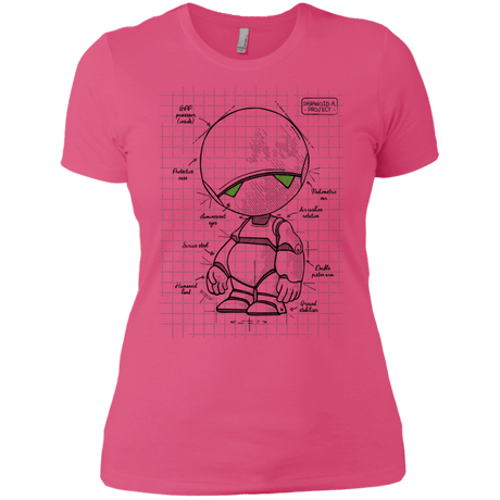 T-Shirts Hot Pink / X-Small Marvin's Plan Women's Premium T-Shirt
