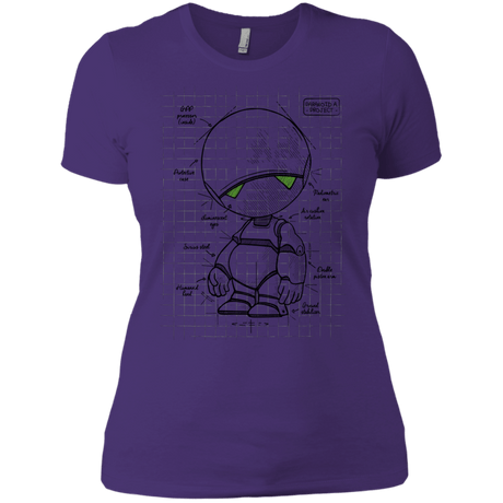 T-Shirts Purple Rush/ / X-Small Marvin's Plan Women's Premium T-Shirt