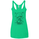T-Shirts Envy / X-Small Marvin's Plan Women's Triblend Racerback Tank
