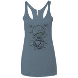 T-Shirts Indigo / X-Small Marvin's Plan Women's Triblend Racerback Tank