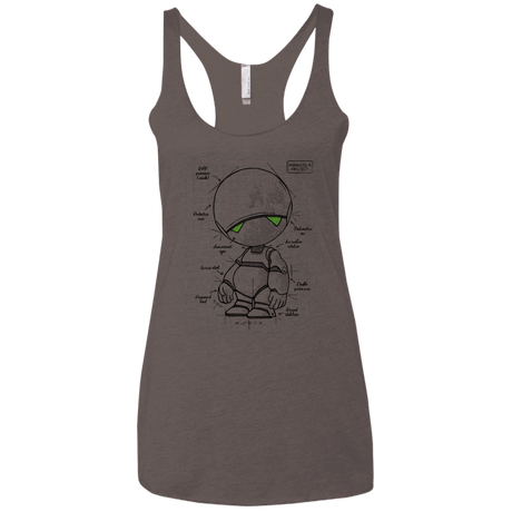 T-Shirts Macchiato / X-Small Marvin's Plan Women's Triblend Racerback Tank