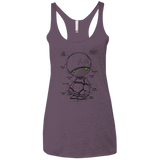 T-Shirts Vintage Purple / X-Small Marvin's Plan Women's Triblend Racerback Tank