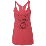 T-Shirts Vintage Red / X-Small Marvin's Plan Women's Triblend Racerback Tank