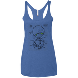 T-Shirts Vintage Royal / X-Small Marvin's Plan Women's Triblend Racerback Tank