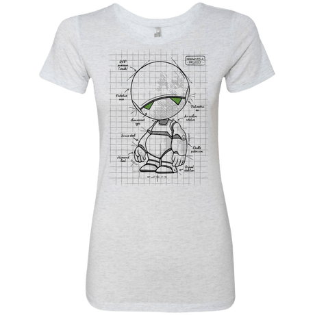 T-Shirts Heather White / S Marvin's Plan Women's Triblend T-Shirt