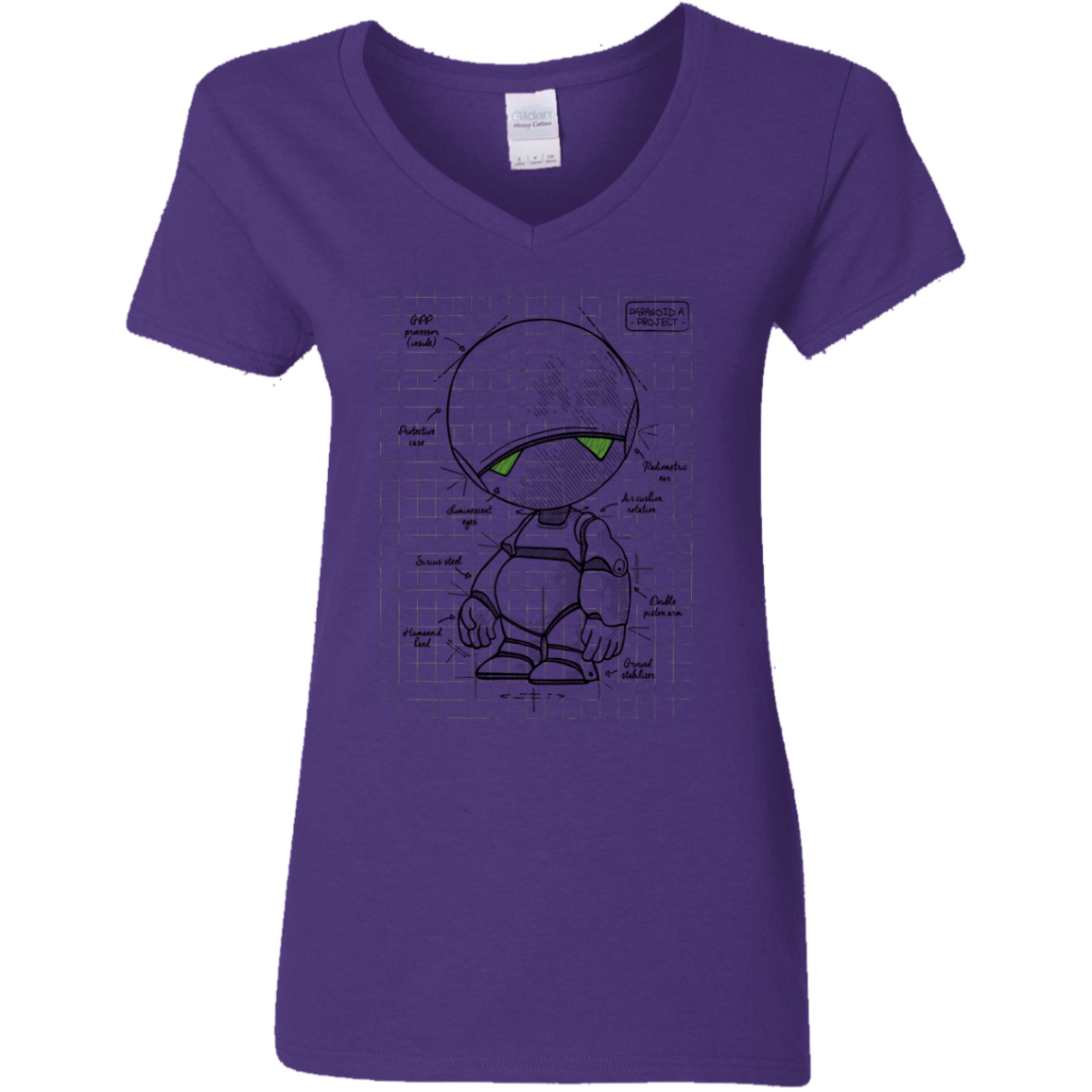 T-Shirts Purple / S Marvin's Plan Women's V-Neck T-Shirt