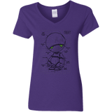 T-Shirts Purple / S Marvin's Plan Women's V-Neck T-Shirt