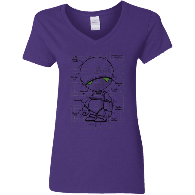 T-Shirts Purple / S Marvin's Plan Women's V-Neck T-Shirt