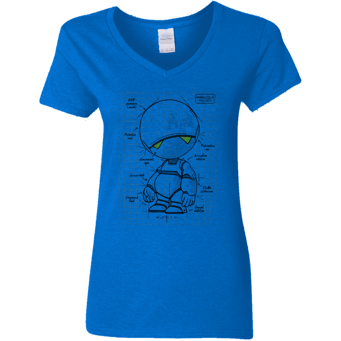 T-Shirts Royal / S Marvin's Plan Women's V-Neck T-Shirt