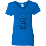 T-Shirts Royal / S Marvin's Plan Women's V-Neck T-Shirt