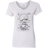 T-Shirts White / S Marvin's Plan Women's V-Neck T-Shirt