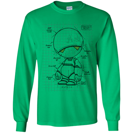 T-Shirts Irish Green / YS Marvin's Plan Youth Long Sleeve T-Shirt
