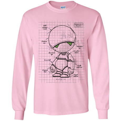 T-Shirts Light Pink / YS Marvin's Plan Youth Long Sleeve T-Shirt