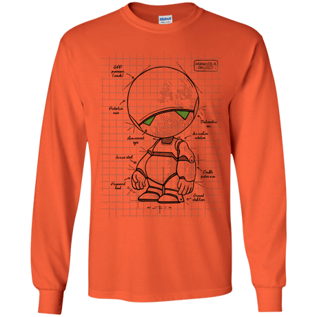 T-Shirts Orange / YS Marvin's Plan Youth Long Sleeve T-Shirt