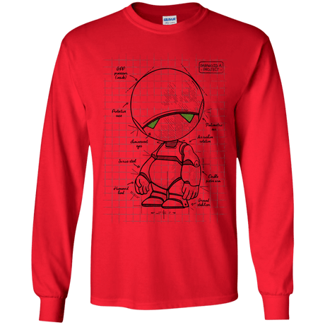 T-Shirts Red / YS Marvin's Plan Youth Long Sleeve T-Shirt