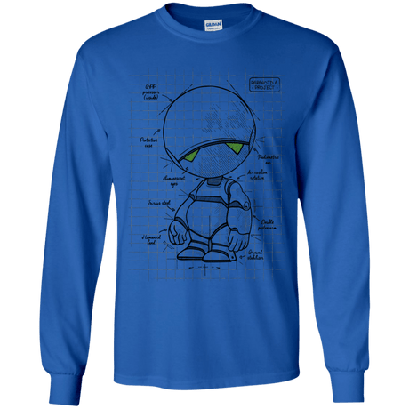 T-Shirts Royal / YS Marvin's Plan Youth Long Sleeve T-Shirt