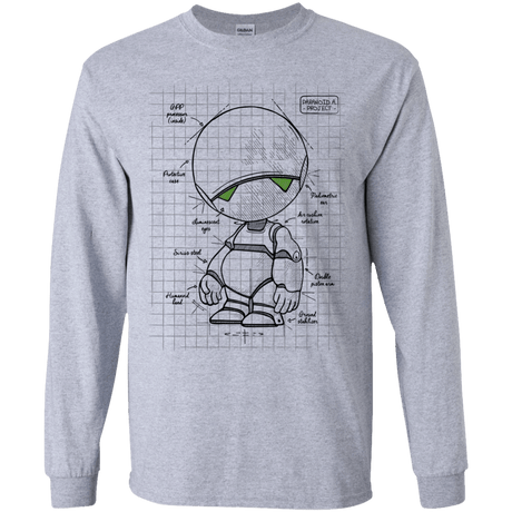 T-Shirts Sport Grey / YS Marvin's Plan Youth Long Sleeve T-Shirt