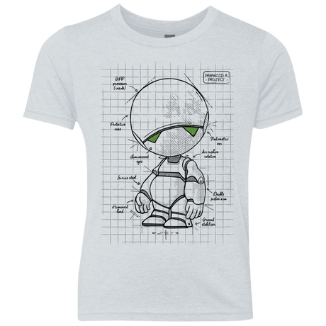 T-Shirts Heather White / YXS Marvin's Plan Youth Triblend T-Shirt