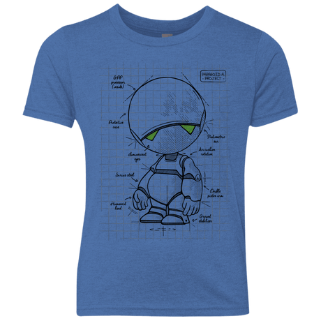 T-Shirts Vintage Royal / YXS Marvin's Plan Youth Triblend T-Shirt