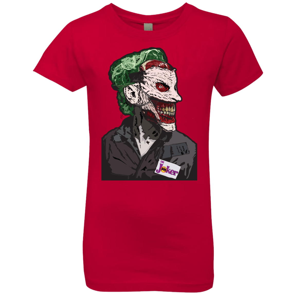 T-Shirts Red / YXS Masked Joker Girls Premium T-Shirt