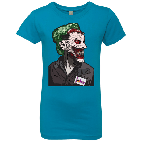 T-Shirts Turquoise / YXS Masked Joker Girls Premium T-Shirt