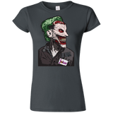 T-Shirts Charcoal / S Masked Joker Junior Slimmer-Fit T-Shirt