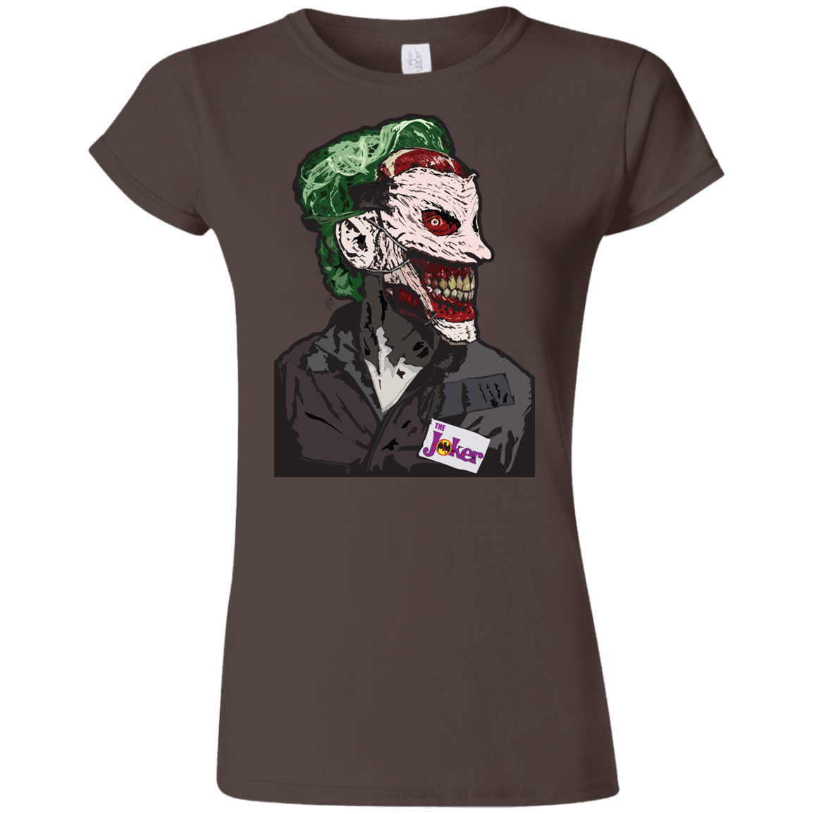 T-Shirts Dark Chocolate / S Masked Joker Junior Slimmer-Fit T-Shirt