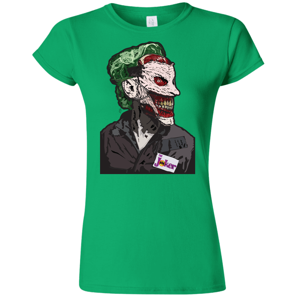 T-Shirts Irish Green / S Masked Joker Junior Slimmer-Fit T-Shirt