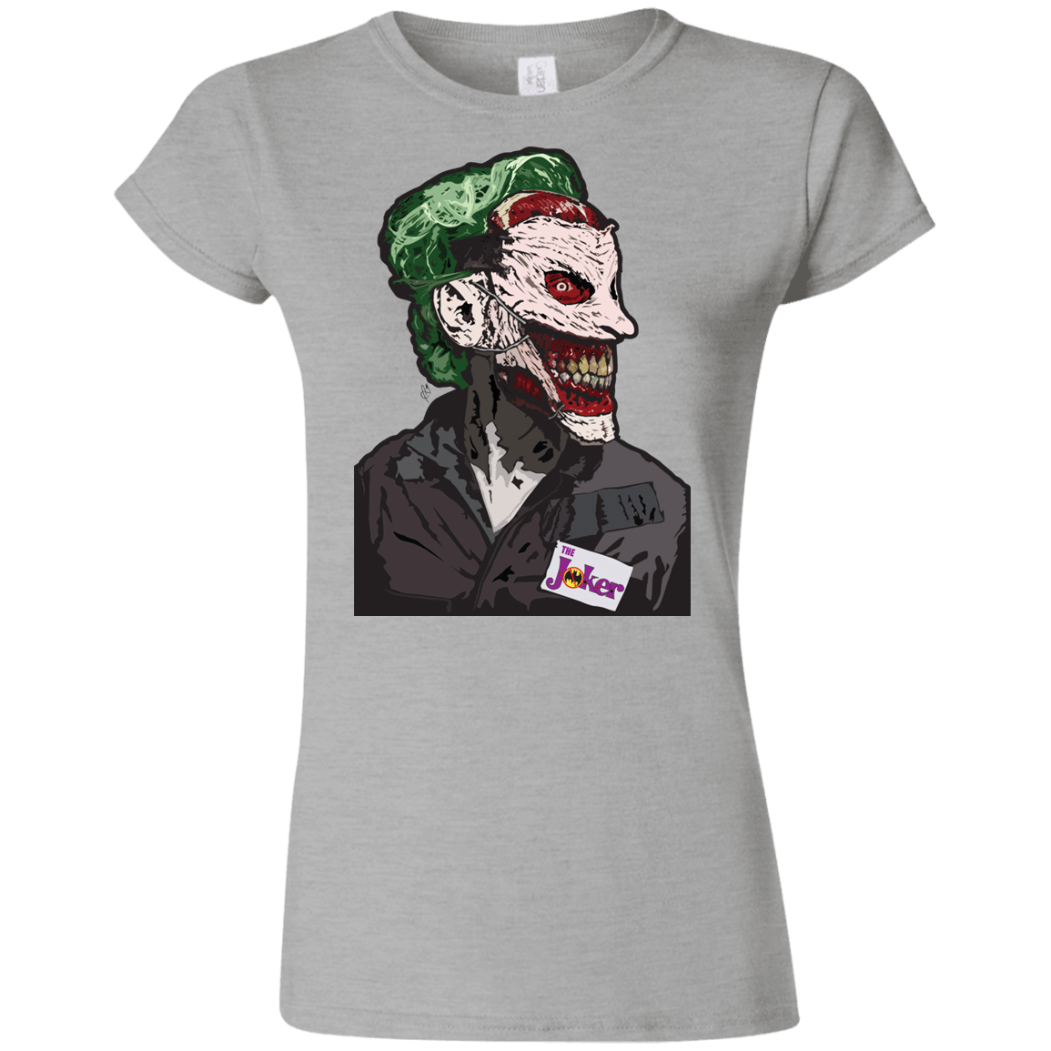 T-Shirts Sport Grey / S Masked Joker Junior Slimmer-Fit T-Shirt