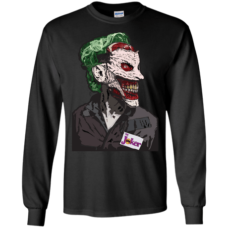 T-Shirts Black / S Masked Joker Men's Long Sleeve T-Shirt