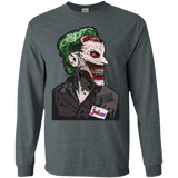 T-Shirts Dark Heather / S Masked Joker Men's Long Sleeve T-Shirt