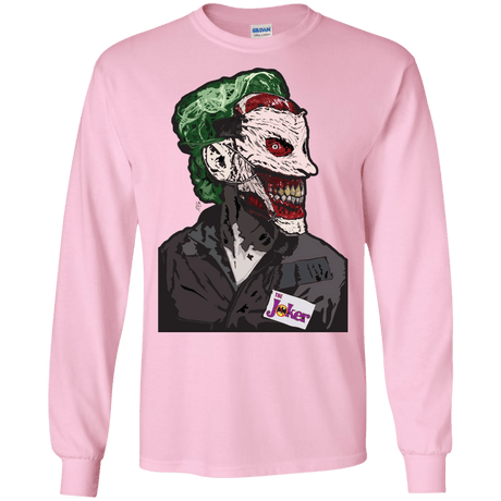 T-Shirts Light Pink / S Masked Joker Men's Long Sleeve T-Shirt