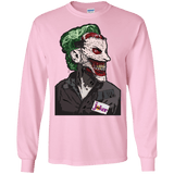 T-Shirts Light Pink / S Masked Joker Men's Long Sleeve T-Shirt