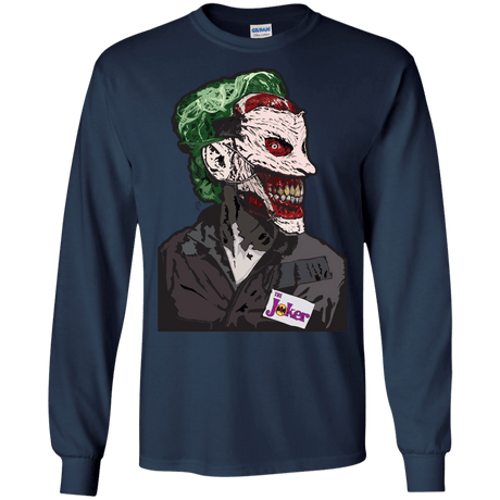 T-Shirts Navy / S Masked Joker Men's Long Sleeve T-Shirt