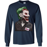 T-Shirts Navy / S Masked Joker Men's Long Sleeve T-Shirt