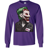 T-Shirts Purple / S Masked Joker Men's Long Sleeve T-Shirt